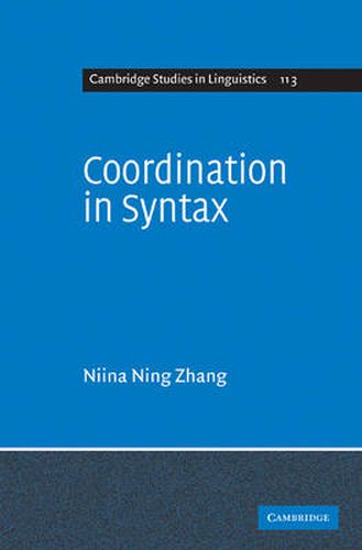 Cover image for Coordination in Syntax