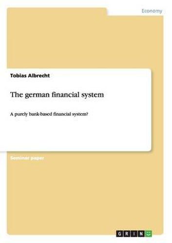 Cover image for The German Financial System