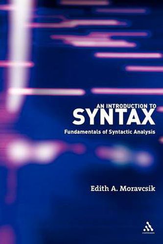 Cover image for An Introduction to Syntax: Fundamentals of Syntactic Analysis