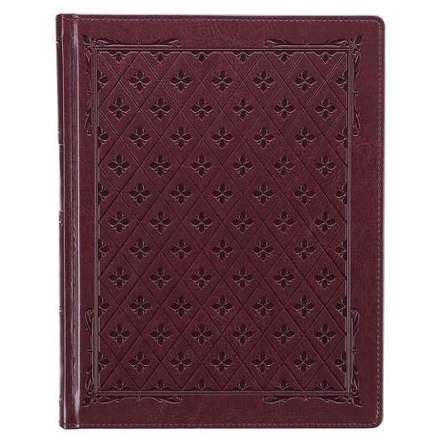 Cover image for KJV Holy Bible, Large Print Note-Taking Bible, Faux Leather Hardcover - King James Version, Burgundy