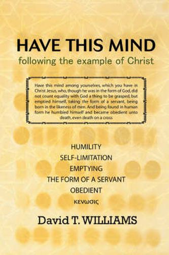 Cover image for Have This Mind: Following the Example of Christ