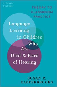 Cover image for Language Learning in Children Who Are Deaf and Hard of Hearing: Theory to Classroom Practice