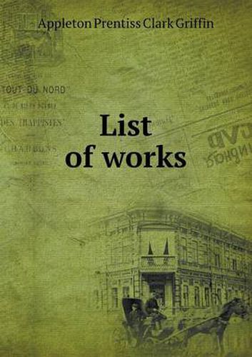 Cover image for List of works