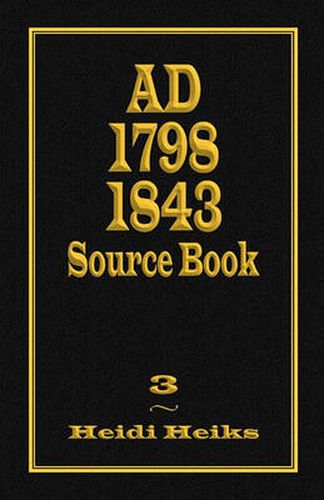 Cover image for Ad 1798 1843 Source Book