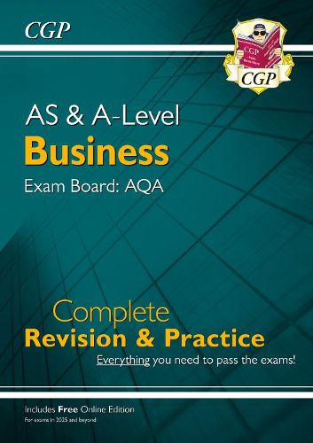Cover image for New A-Level & AS Business: AQA Complete Revision & Practice - for exams in 2025 & 2026 (w/ Onl. Ed.)