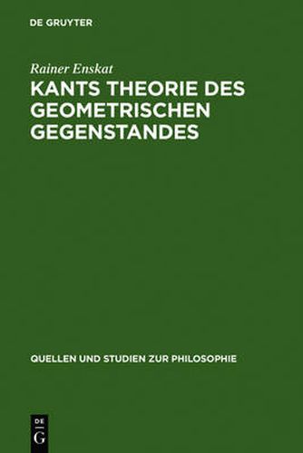 Cover image for Kants Theorie des geometrischen Gegenstandes