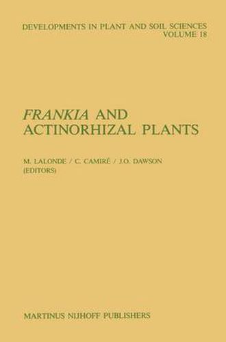 Cover image for Frankia and Actinorhizal Plants