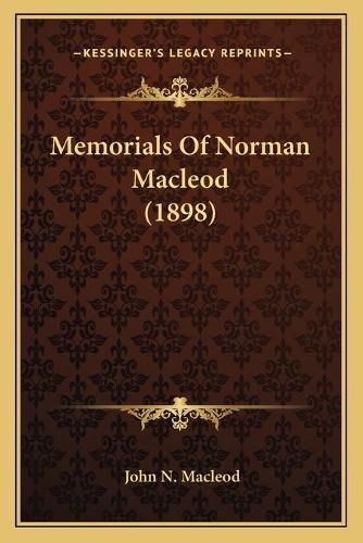 Memorials of Norman MacLeod (1898)