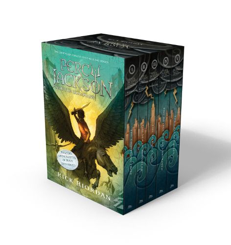 Cover image for Percy Jackson and the Olympians 5 Book Paperback Boxed Set (w/poster)