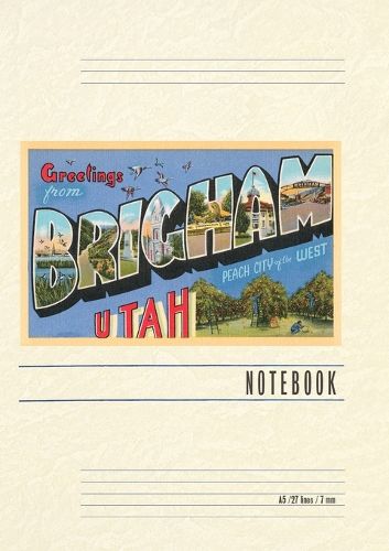 Cover image for Vintage Lined Notebook Greetings from Brigham, Utah