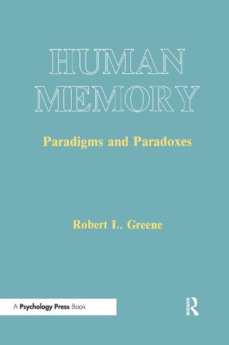 Cover image for Human Memory: Paradigms and Paradoxes