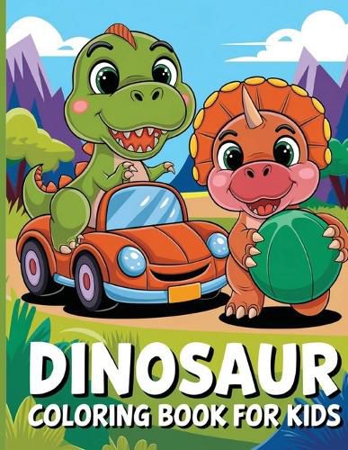 Cover image for Dinosaur Coloring Book for Kids