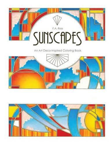 Cover image for Sunscapes: An Art Deco-Inspired Coloring Book