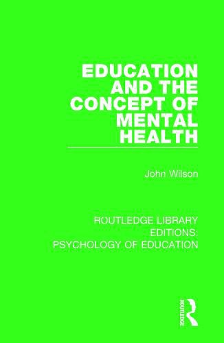 Cover image for Education and the Concept of Mental Health