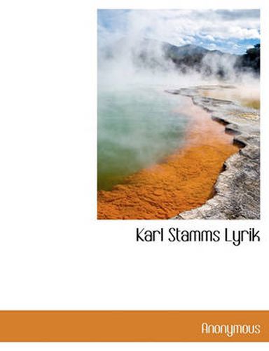 Cover image for Karl Stamms Lyrik