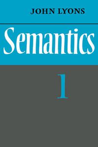 Cover image for Semantics: Volume 1