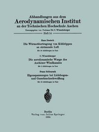 Cover image for Abhandlungen Aus Dem Aerodynamischen Institut an Der Technischen Hochschule Aachen