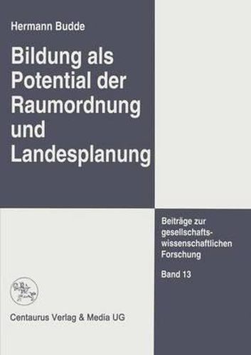 Cover image for Bildung als Potential der Raumordnung und Landesplanung