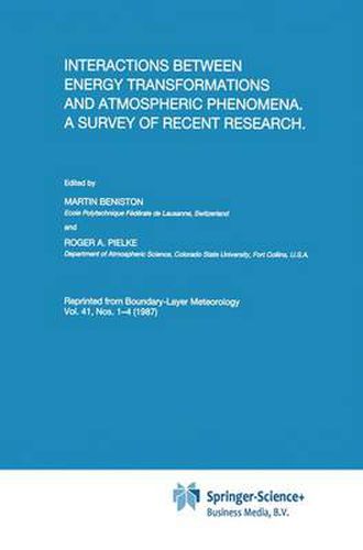 Cover image for Interactions between Energy Transformations and Atmospheric Phenomena. A Survey of Recent Research