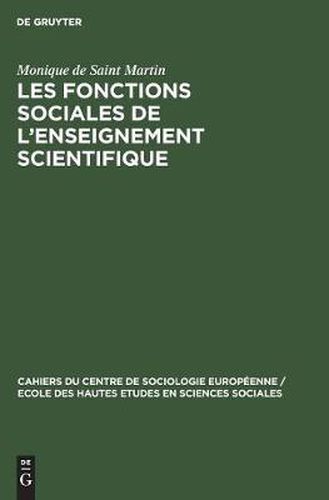 Cover image for Les fonctions sociales de l'enseignement scientifique