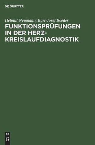 Cover image for Funktionsprufungen in der Herz-Kreislaufdiagnostik