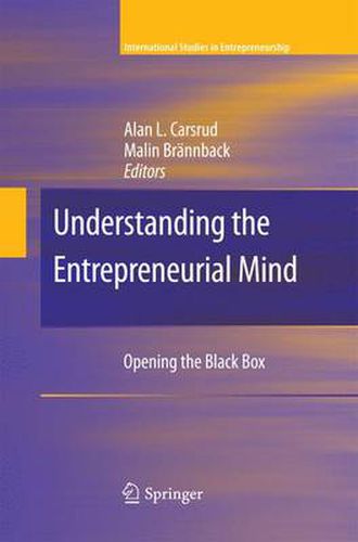 Cover image for Understanding the Entrepreneurial Mind: Opening the Black Box