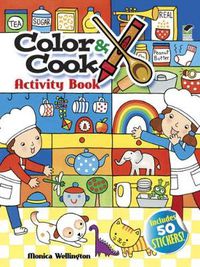 Cover image for Color & Cook Activity Book with 50 Stickers!