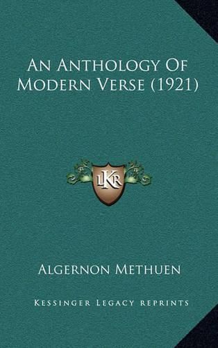 Cover image for An Anthology of Modern Verse (1921)