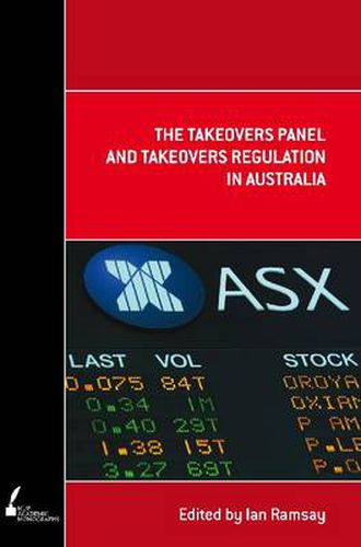 Cover image for The Takeovers Panel and Takeovers Regulation in Australia