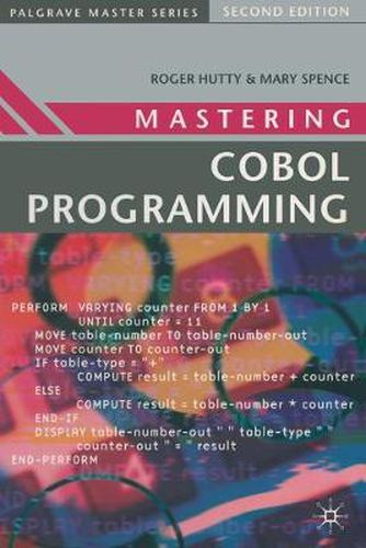 Cover image for Mastering COBOL Programming