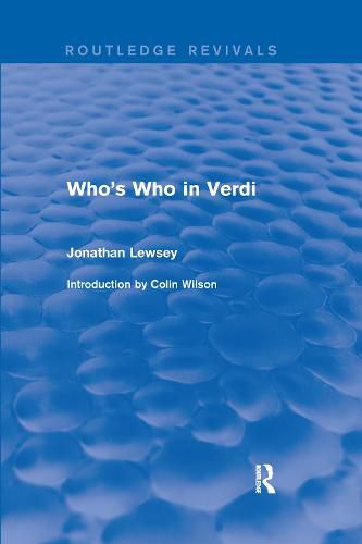 Cover image for Who's Who in Verdi