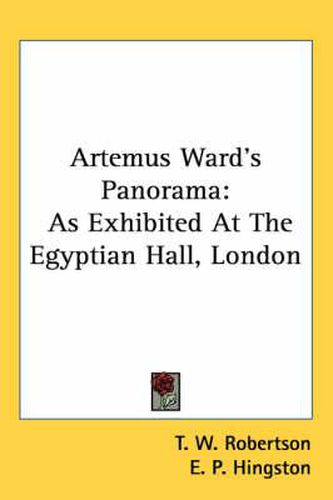 Cover image for Artemus Ward's Panorama: As Exhibited at the Egyptian Hall, London