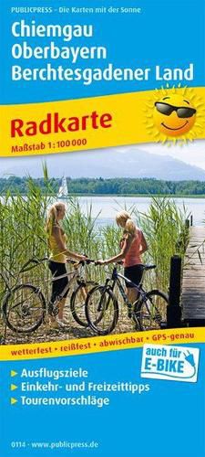 Cover image for Chiemgau - Upper Bavaria - Berchtesgadener Land, cycling map 1:100,000