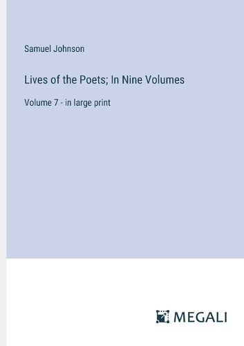 Cover image for Lives of the Poets; In Nine Volumes