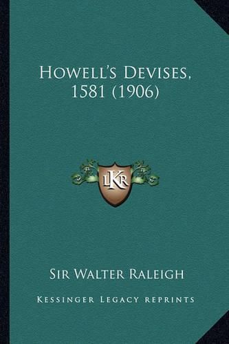 Cover image for Howell's Devises, 1581 (1906)