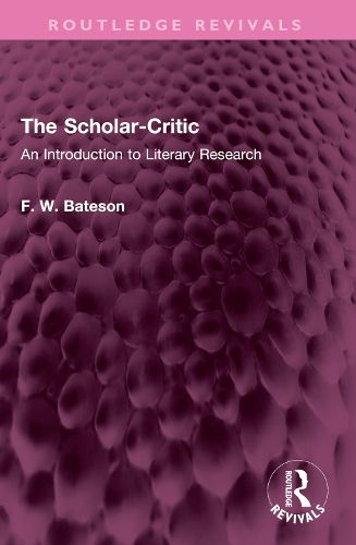 Cover image for The Scholar-Critic
