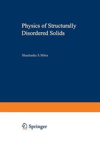 Cover image for Physics of Structurally Disordered Solids