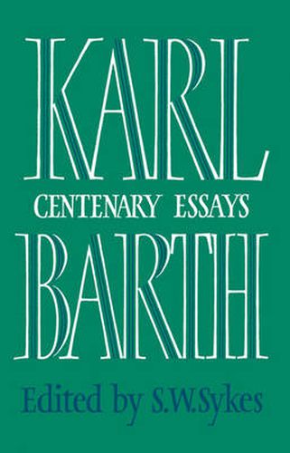 Cover image for Karl Barth: Centenary Essays