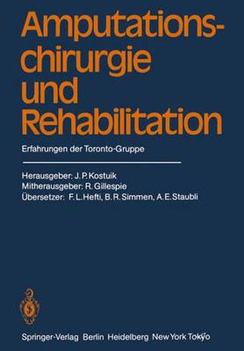 Cover image for Amputationschirurgie und Rehabilitation