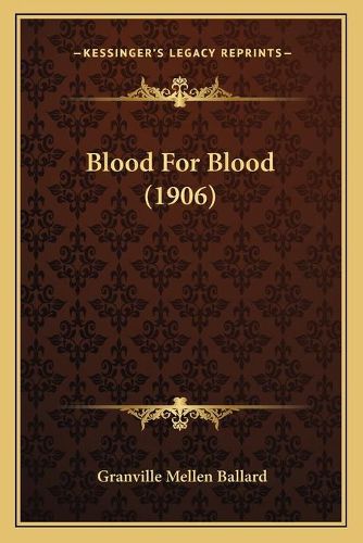 Cover image for Blood for Blood (1906)