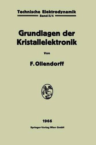 Cover image for Innere Elektronik: Grundlagen Der Kristallelektronik