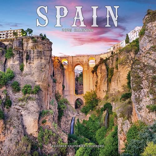 Cover image for Spain Calendar 2025 Square Wall Calendar - 16 Month