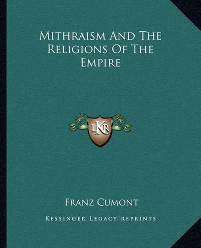 Mithraism and the Religions of the Empire