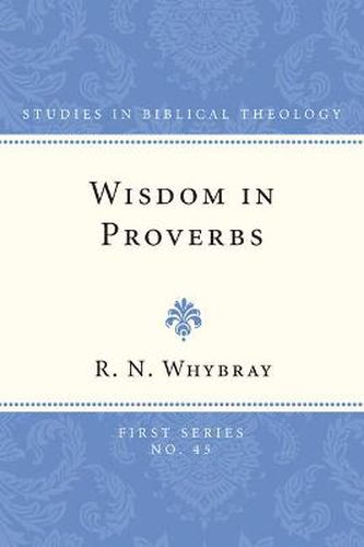 Cover image for Wisdom in Proverbs