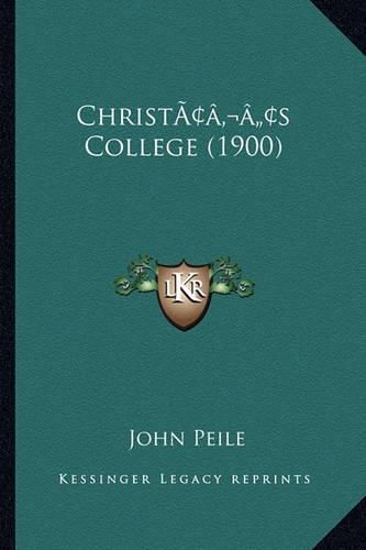 Cover image for Christacentsa -A Centss College (1900)