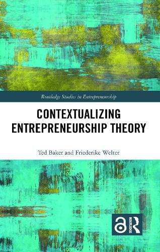 Cover image for Contextualizing Entrepreneurship Theory
