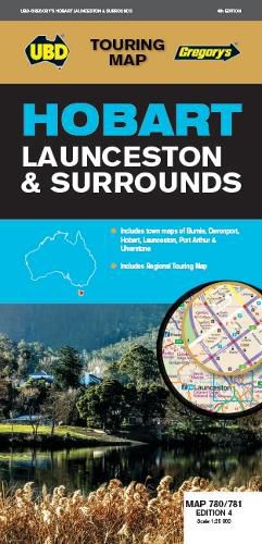 Hobart Launceston & Surrounds Map 780/781 4th ed