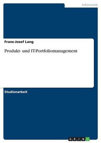 Cover image for Produkt- und IT-Portfoliomanagement