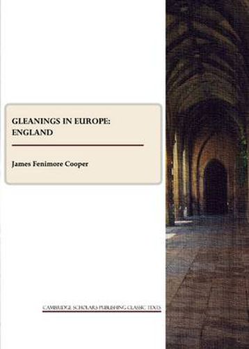 Cover image for Gleanings in Europe: England