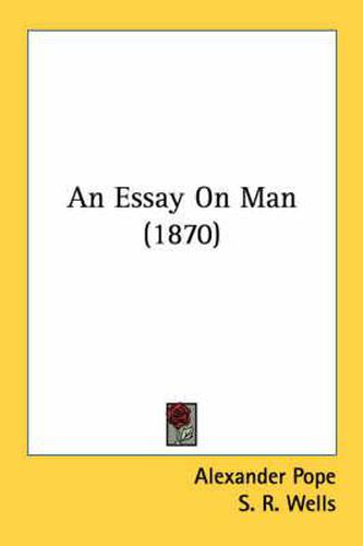 Cover image for An Essay on Man (1870)
